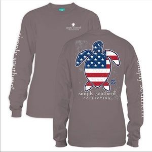 💙Simply Southern USA Turtle Long Sleeve T-Shirt